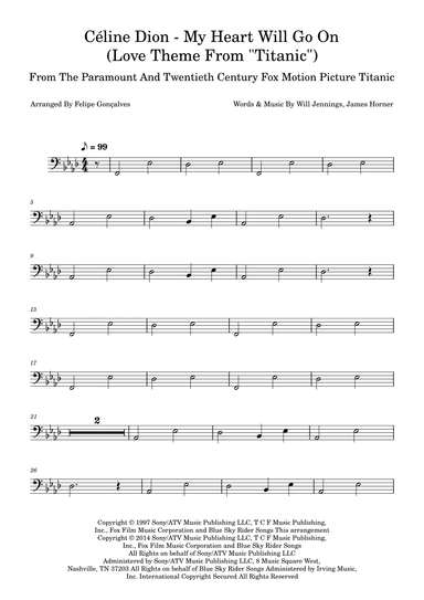 My Heart Will Go On (love Theme From 'titanic') (arr. Felipe Gonçalves)