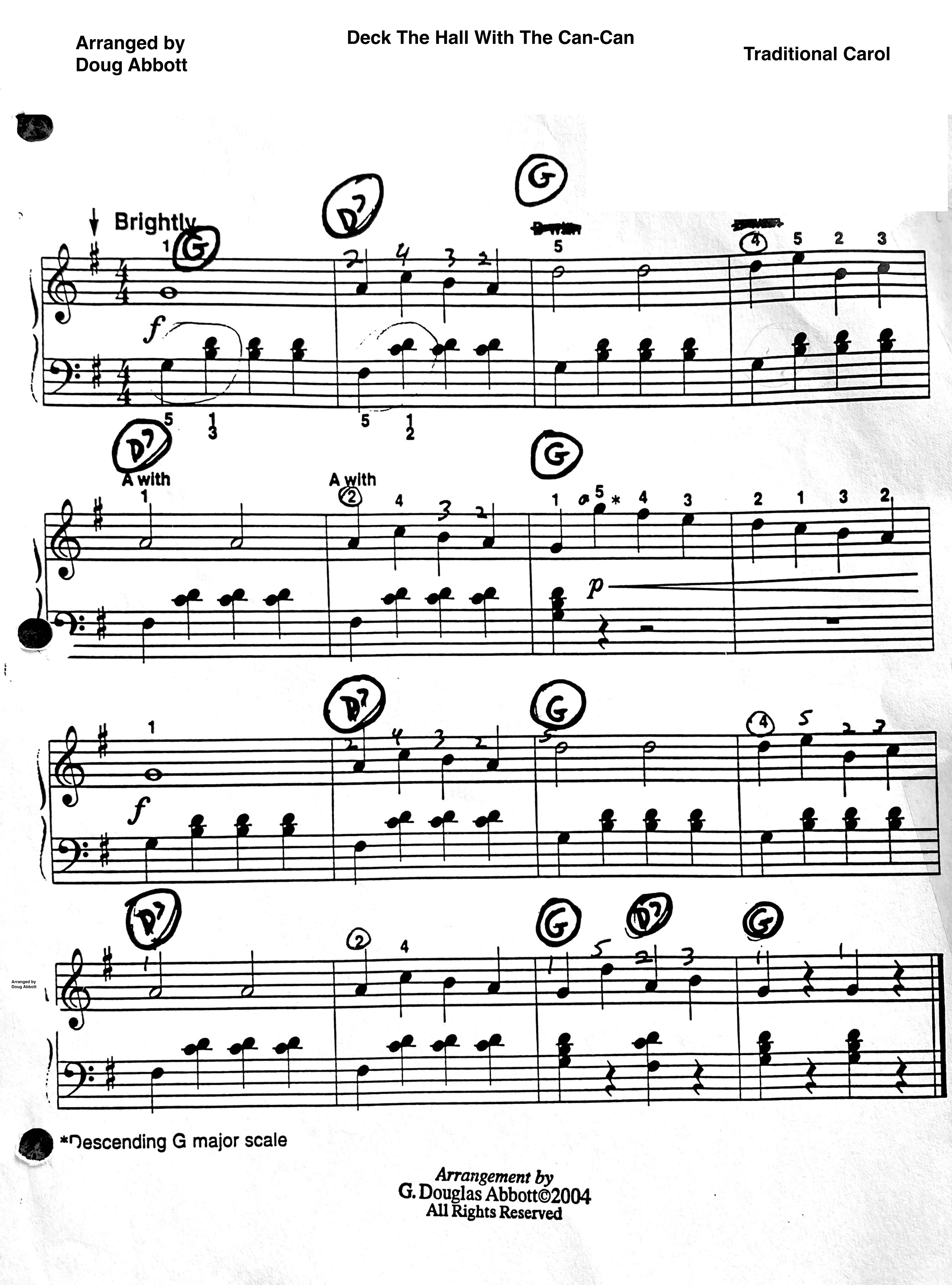 Deck The Hall With The Can-Can (arr. Doug Abbott)