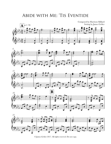 Abide with Me; 'Tis Eventide (arr. James Gebler)