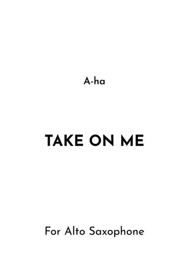 Take On Me (arr. Jireh J.)