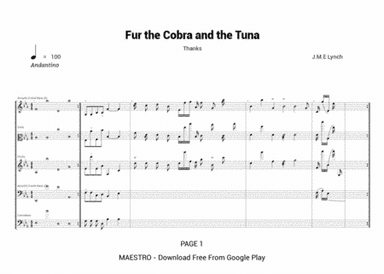 Fur the Cobra and the Tuna Bb100