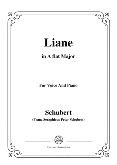 Schubert-Liane,in A flat Major,for Voice&Piano (arr. MSM)