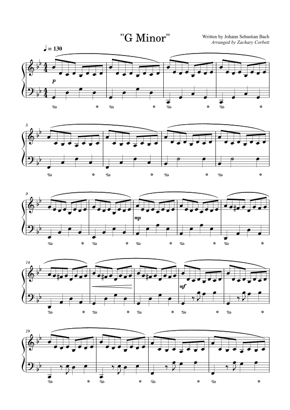 G Minor (arr. Zachary Corbett)
