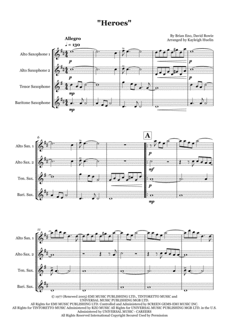 Heroes (arr. Kayleigh Huelin)