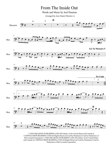 From The Inside Out (arr. José Daniel Morales A.)