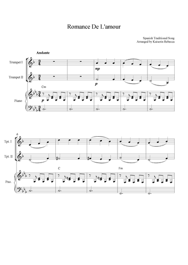 Romance De L'amour (arr. Kaiserin Rebecca)