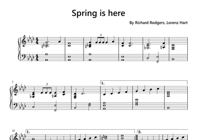 Spring Is Here (arr. Funtom)