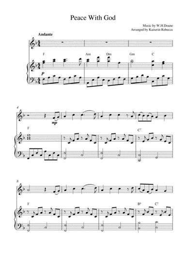 Peace With God (Oboe solo and piano accompaniment) (arr. Kaiserin Rebecca)