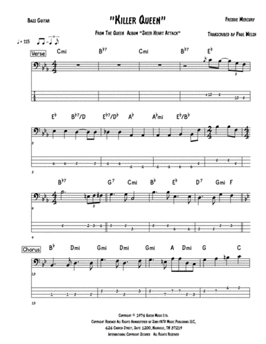 Killer Queen (arr. Accubass)