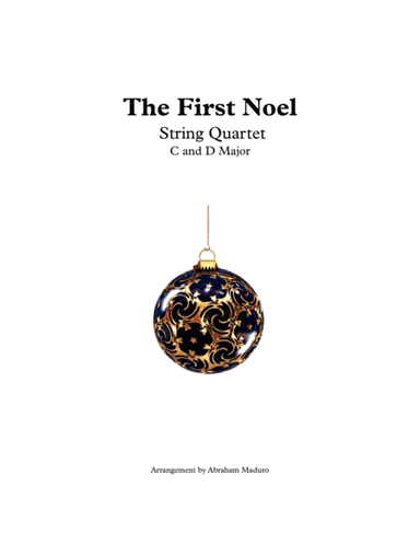 The First Noel String Quartet-Two Tonalities included (arr. Abraham Maduro)