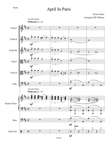 April In Paris (arr. DB Williams)
