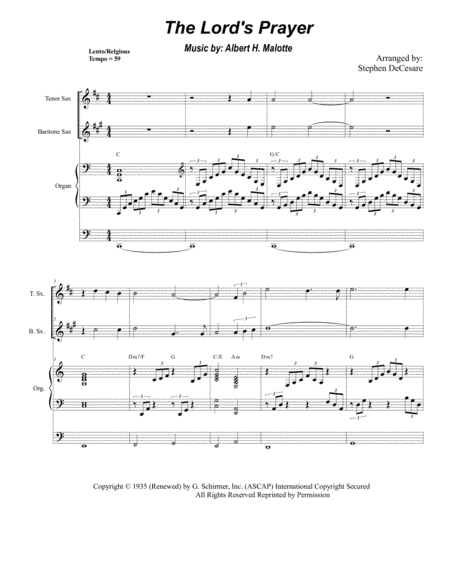 The Lord's Prayer (arr. Stephen DeCesare)