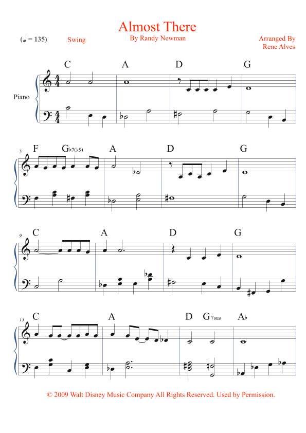 Almost There (arr. Rene Alves)