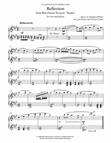 Reflection (arr. Joe Buono, Tristan Clarke)