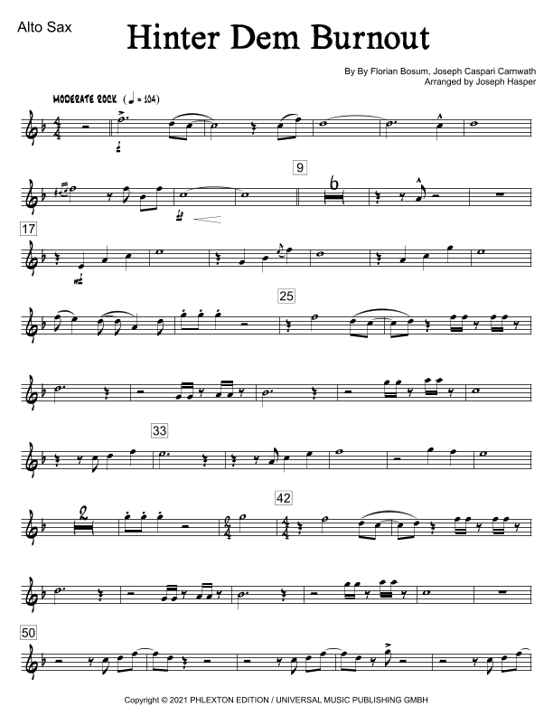 Hinter Dem Burnout (arr. Joseph Hasper)