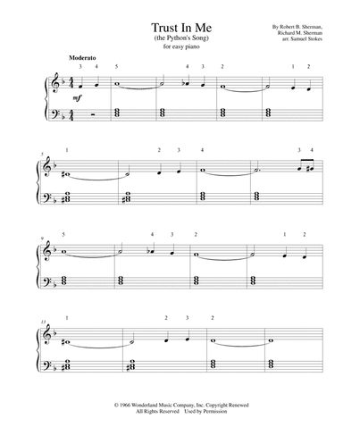 Trust In Me (the Python's Song) (arr. Samuel Stokes)