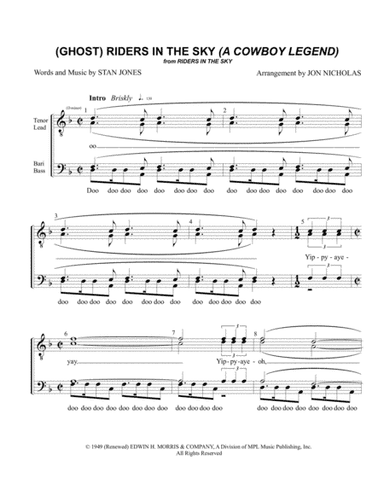 (ghost) Riders In The Sky (a Cowboy Legend) (arr. Jon Nicholas)
