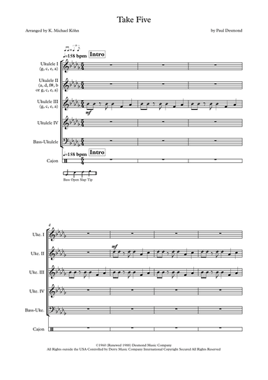Take Five (arr. K. Michael Köhn)