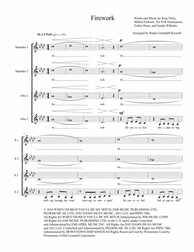 Firework (arr. Randi Grundahl Rexroth)