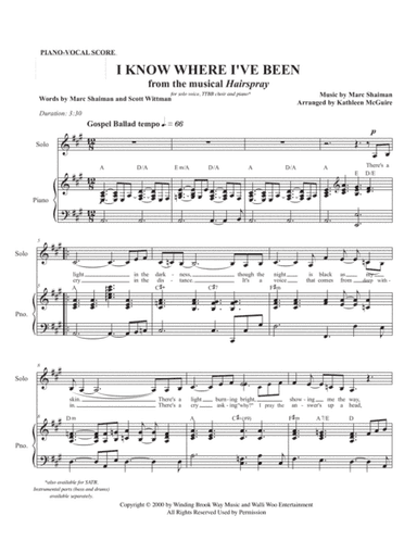 I Know Where I've Been (arr. Kathleen McGuire)