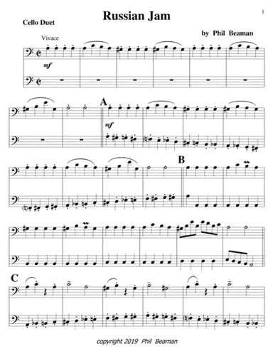 Russian Jam-cello duet