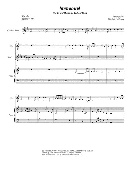 Immanuel (arr. Stephen DeCesare)