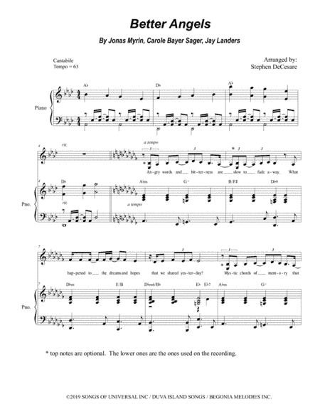 Better Angels (arr. Stephen DeCesare)