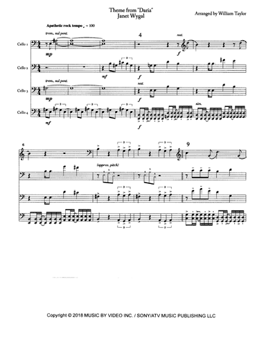 Daria - Theme (arr. William Taylor)