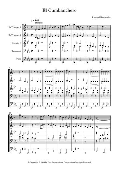 El Cumbanchero (arr. Ted Bogsrud)