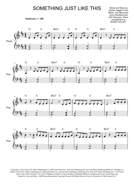 Something Just Like This (arr. Music-holley)
