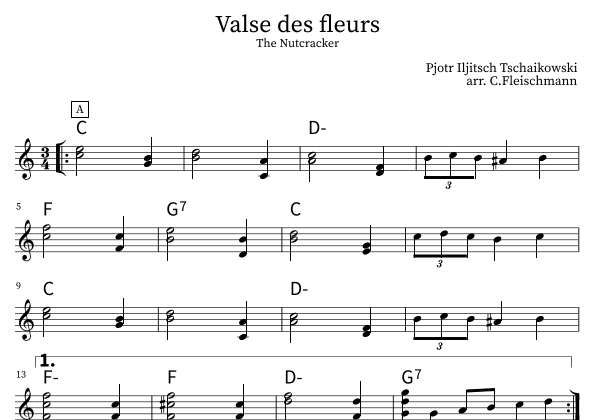 Valse des fleurs (arr. Christoph Fleischmann)