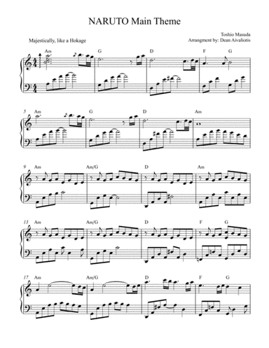 Naruto Main Theme (arr. Dean Aivaliotis)