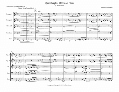 Quiet Nights Of Quiet Stars (Corcovado) (arr. Dean Mounts)