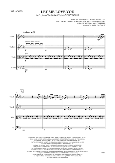 Let Me Love You (arr. BLC3Music Services LLC)