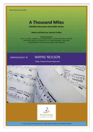A Thousand Miles (arr. Wayne Neilson (APRA/AMCOS/MAGA))