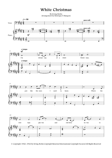 White Christmas (arr. Henrique F Mangoni)