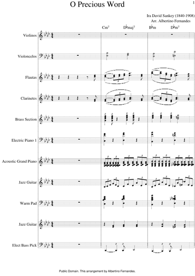 O Precious Word - Score Only (arr. Albertino Fernandes)