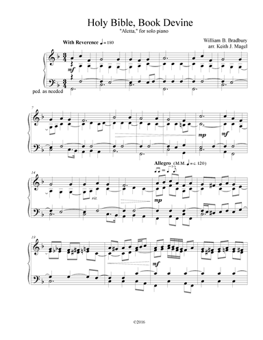 Holy Bible, Book Devine (arr. Keith James)