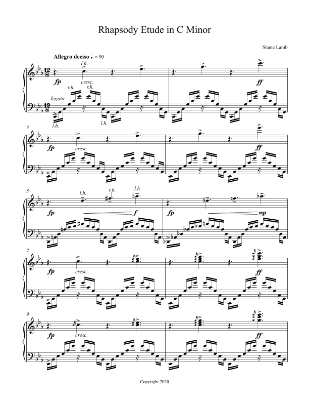 Rhapsody Etude in C Minor