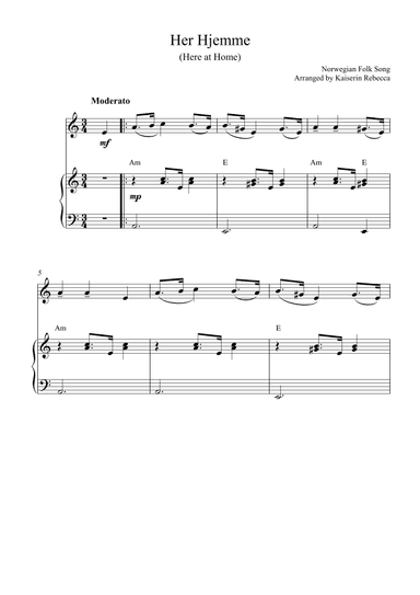 Herhjemme (Here at Home) (arr. Kaiserin Rebecca)
