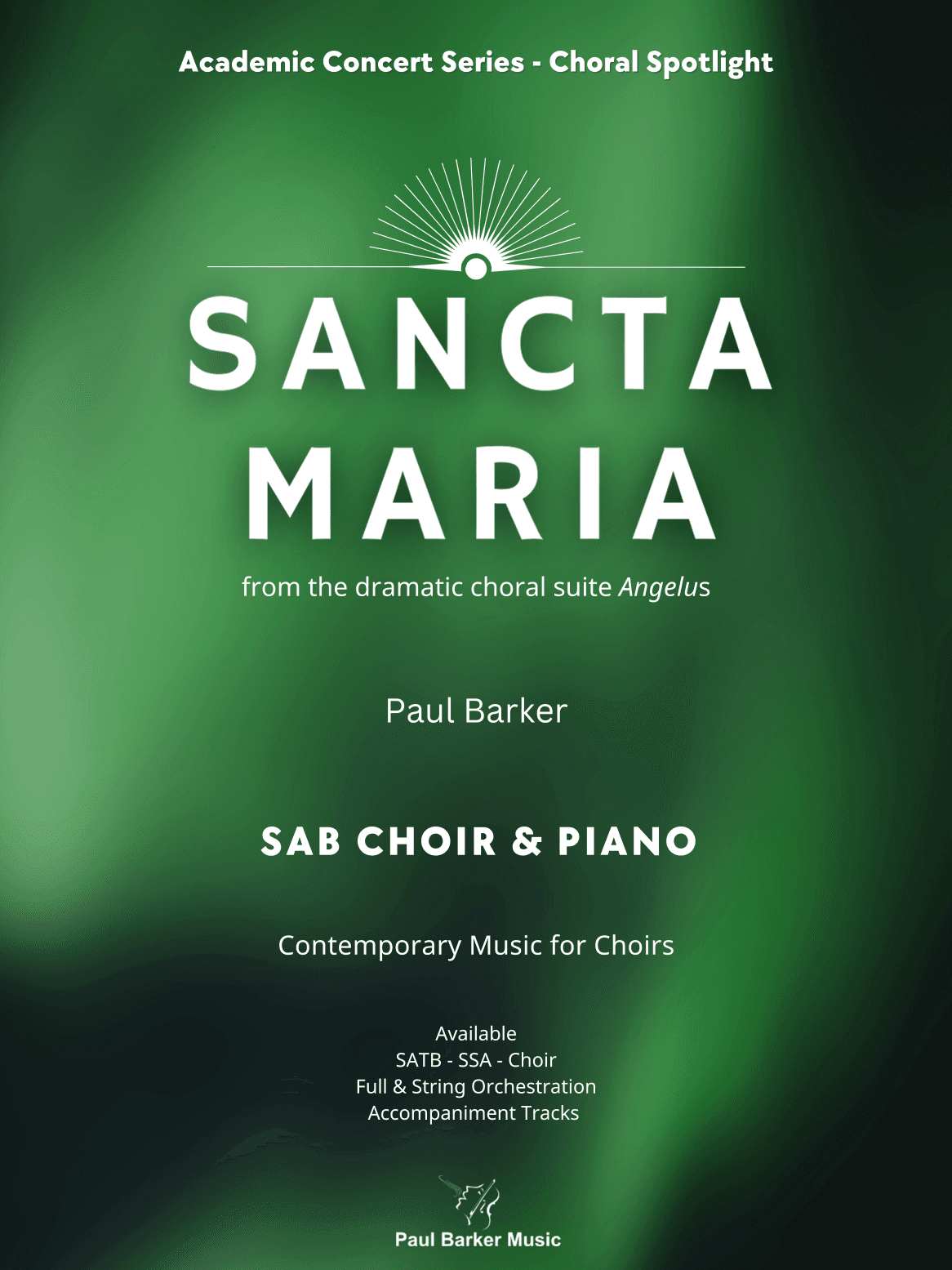 Sancta Maria (SAB Choir & Piano)