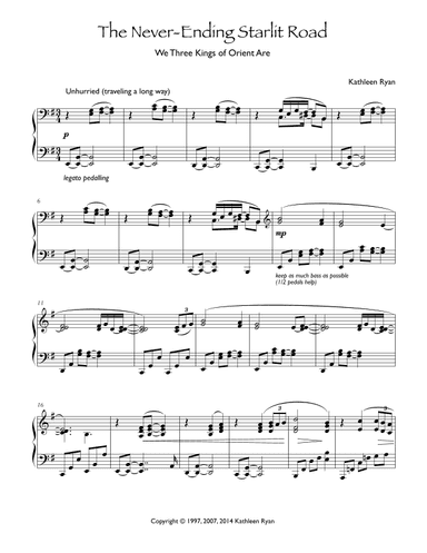 The Never-Ending Starlit Road (We Three Kings) (arr. Kathleen Ryan)