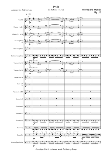 Pride (in The Name Of Love) (arr. Andreas Lux)