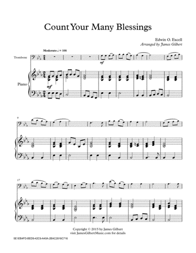 Count Your Many Blessings (arr. James Gilbert)