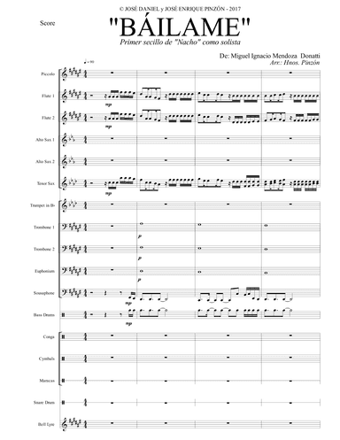 Bailame (arr. José Daniel Pinzón Parra)