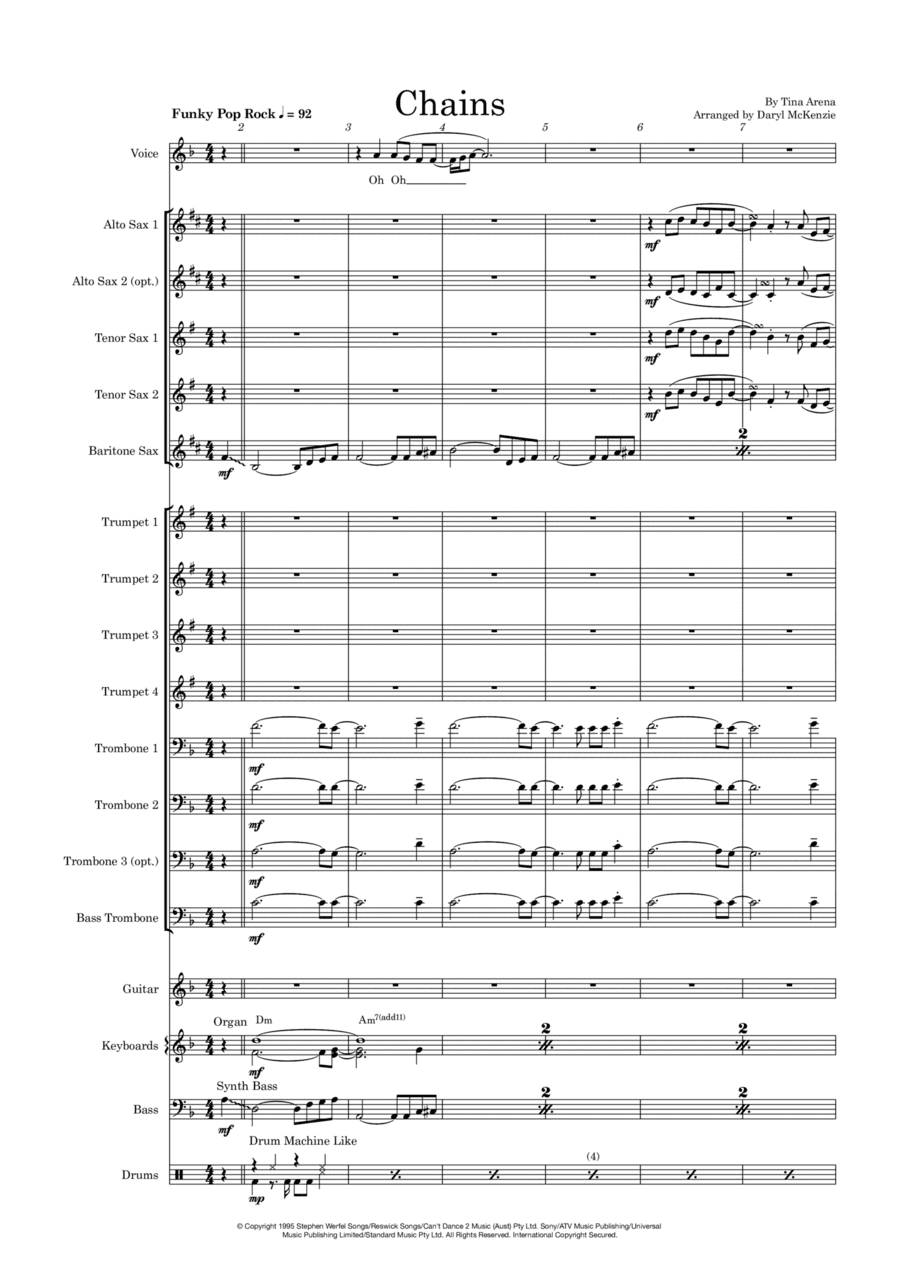 Chains (arr. Daryl McKenzie)