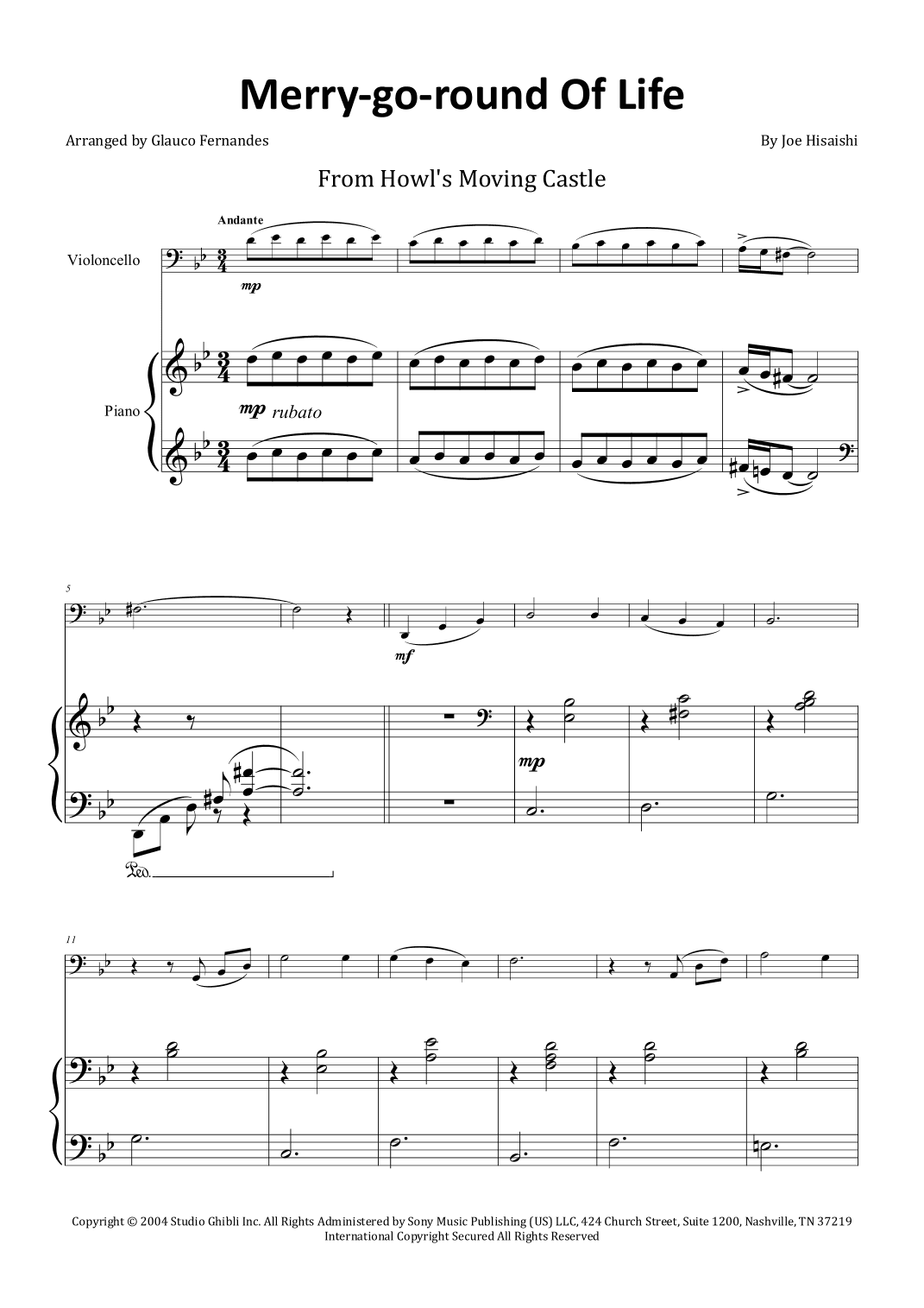 Merry-go-round Of Life (arr. Glauco Fernandes)