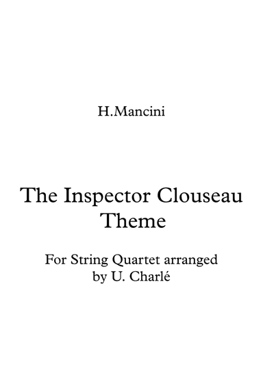 The Inspector Clouseau Theme (arr. U.Charlé)