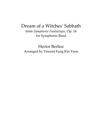 Dream of a Witches' Sabbath (arr. Vincent Fung Kin Yuen)