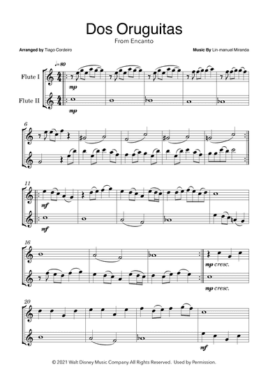 Dos Oruguitas (arr. Tiago Cordeiro)